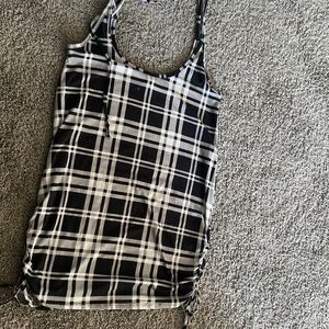 Black&white mini dress